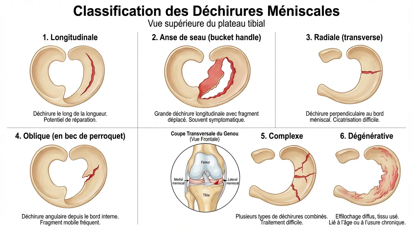 Déchirure du ménisque : symptômes, diagnostic et traitement
