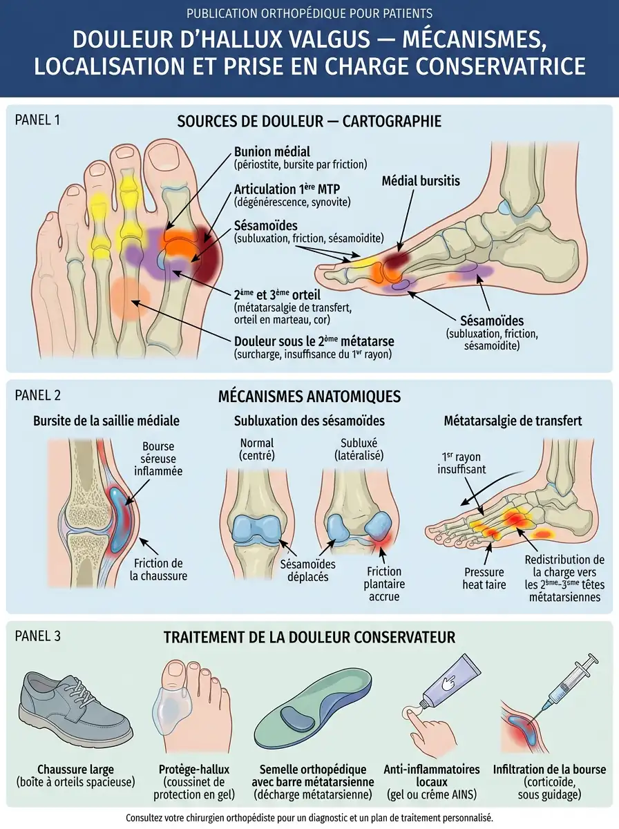 Hallux valgus douloureux : comment calmer la crise inflammatoire ?