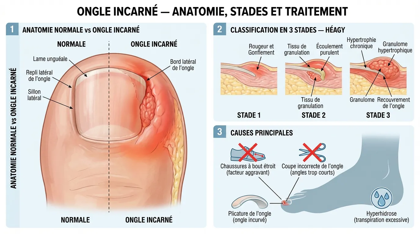 Ongle incarné : causes, traitements et quand opérer ?