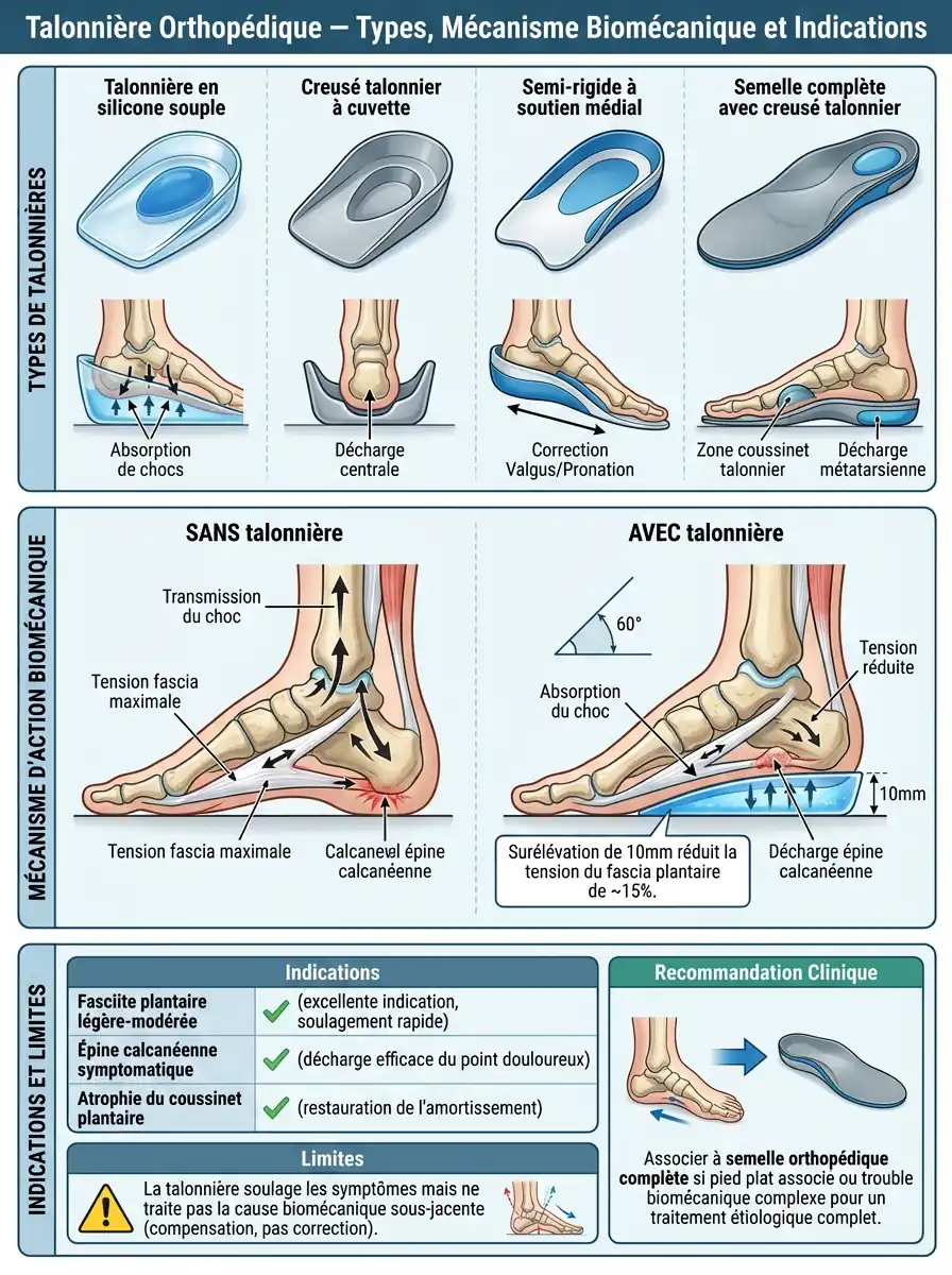 Talonnière orthopédique : soulager le talon douloureux